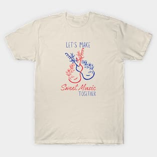 Music Guitar Themed T-Shirt